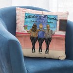 Personalizada Madre e Hija Siempre Vinculados Juntos Funda Almohada Regalo Para Mujeres Decoración del Hogar