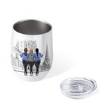 Personalisierte Mutter und Tochter für immer miteinander verbunden wiederverwendbare Vakuum isoliert Wein Tumbler Geburtstag Geschenk für Mutter