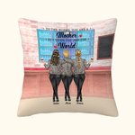 Personalisierte Für die Welt sind Sie eine Mutter, aber für uns sind Sie die Welt werfen Kissenbezug Geschenk für Mama Schlafzimmer Dekor