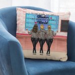 Personalisierte Für die Welt sind Sie eine Mutter, aber für uns sind Sie die Welt werfen Kissenbezug Geschenk für Mama Schlafzimmer Dekor