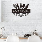 Personalisierte Küche Metallschild Wanddekoration