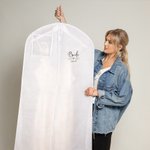 Personalisierte Olivenzweig Hochzeitskleid Kleid Tasche mit Namen für Braut Brautjungfer Brautdusche Verlobung Hochzeit Party Atmungsaktiv 70