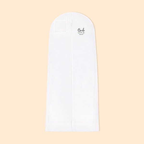 Personalised Olive Branch Wedding Gown Dress Bag with Name for Bride Bridesmaid Bridal Shower Engagement Wedding Party Breathable 70