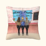 Personalizada Madre e Hija Siempre Vinculados Juntos Funda Almohada Regalo Para Mujeres Decoración del Hogar