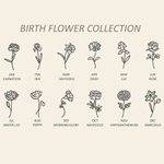 Personalized Sterling Silver Brass Anklet with Birthstone and Birth Flower for Mother's Day Birthday Women