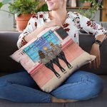 Gepersonaliseerde Moeder en Dochters Shopping Store Throw Pillow Cover voor Moederdag Verjaardagscadeaus