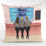 Personalisierte Für die Welt sind Sie eine Mutter, aber für uns sind Sie die Welt werfen Kissenbezug Geschenk für Mama Schlafzimmer Dekor