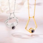 Personalisierte Ring-Halter-Halskette Projektion Foto-Halskette mit Ring-Halter Foto-Halskette Graduierung Geschenk Krankenschwester Geschenk