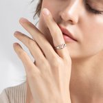 Bague personnalisée coeur d'amour Bague amusante Cadeau pour lui Elle