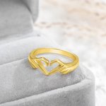 Bague personnalisée coeur d'amour Bague amusante Cadeau pour lui Elle
