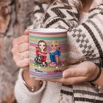 Personlig Best Friends Are Never Apart Vänskap C-typ handtag vit keramikmugg
