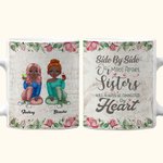 Tazza di ceramica bianca personalizzata Side By Side Best Friends Friendship Regali di amicizia a distanza