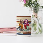 Personalized Best Friend Forever Never Apart White Ceramic Mug Long Distance Friendship Gift