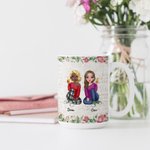 Henkilökohtainen Best Bitches Merkityksellinen lahja sielun sisko Valkoinen keraaminen muki lahjoja