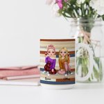 Gepersonaliseerde Funny Best Bitches Sisters Wit Keramische Mok Geschenken voor Vriendin Koffiemok