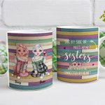 Personalised Long Distance Best Friends Friendship White Ceramic Mug Gifts for Friends