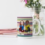 Personalized Life is Better With Bestie Soul Sisters White Ceramic Mug Thank You Gift