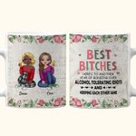 Henkilökohtainen Best Bitches Merkityksellinen lahja sielun sisko Valkoinen keraaminen muki lahjoja