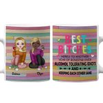 Gepersonaliseerde Grappige Beste Teven Vriendschap Witte Keramische Mok Cadeau voor Haar