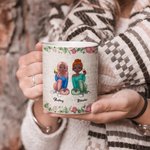 Tazza di ceramica bianca personalizzata Side By Side Best Friends Friendship Regali di amicizia a distanza