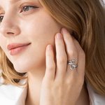 Anillo Personalizado Perro Mascota Huella Anillo Nombre Joyería Grabado