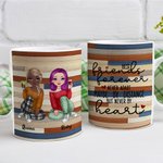 Personalized Best Friend Forever Never Apart White Ceramic Mug Long Distance Friendship Gift