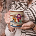 Personalized Best Friend Forever Never Apart White Ceramic Mug Long Distance Friendship Gift