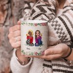 Henkilökohtainen Best Bitches Merkityksellinen lahja sielun sisko Valkoinen keraaminen muki lahjoja