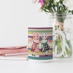 Personalised Long Distance Best Friends Friendship White Ceramic Mug Gifts for Friends