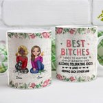Henkilökohtainen Best Bitches Merkityksellinen lahja sielun sisko Valkoinen keraaminen muki lahjoja