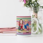 Personlig Best Friends Are Never Apart Vänskap C-typ handtag vit keramikmugg