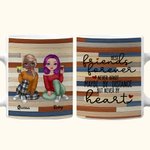 Personalized Best Friend Forever Never Apart White Ceramic Mug Long Distance Friendship Gift