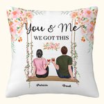 Gepersonaliseerde Lovers Couples Flower The Swing You and Me We Got This Kussenhoes Lovers Gift Home Decoration