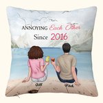 Personalized Couple Annoying Each Other Since Throw Pillow Cover Boyfriend Gifts Home Decoration