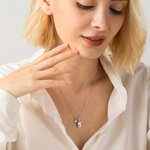 Personalised Pet  Ashes Urn Necklace with Engraved Text Cremation Jewellery Memorial Keepsake Gift for Pet Lover