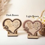 Personalised Puzzle Heart Decoration Wall Sign Gift for Mom