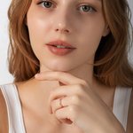 Gepersonaliseerde Marquise Geboortesteen Band Afwisselend Marquise Ronde Edelsteen Ring Verjaardagscadeau Ringen voor vrouwen