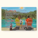 Couple personnalisé vacances mer été vous et moi affiche sans cadre peinture noël anniversaire mur Art Print