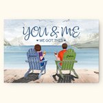 Personalized Beach Mountain You and Me We Got This Travel Poster Frameless Painting Anniversary Valentine's Day Decorative Painting
