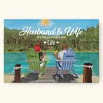 Personalized Couple Holiday Sea Summer You and Me Poster Frameless Painting Birthday Decorative Painting
