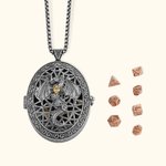 Gepersonaliseerde D20 Draak Hanger Sieraden Ketting met Mini Dobbelsteen Set voor DND Game Liefhebbers