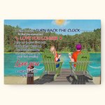Couple personnalisé vacances mer été vous et moi affiche sans cadre peinture saint valentin anniversaire mur Art Print