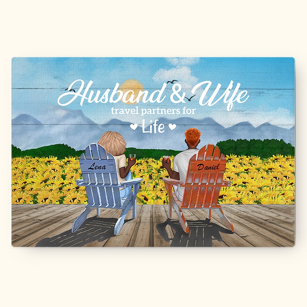Couple personnalisé vacances tournesol vous et moi nous avons cette affiche peinture sans cadre saint valentin noël mur Art Print