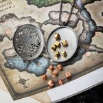 Gepersonaliseerde D20 Draak Hanger Sieraden Ketting met Mini Dobbelsteen Set voor DND Game Liefhebbers