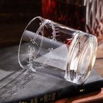 Personalised Engraved Elvish Inscription Whisky Rocks Glasses for Father Boyfriend Wedding Housewarming Gift