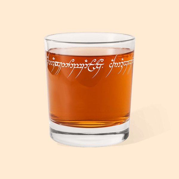 Engraved Elvish Inscription Whiskey Rocks Glasses