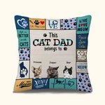 Henkilökohtainen kissa isä tai kissa äiti Syö pelata rakkaus kissa rakastaja heittää tyynyn kansi lahja isä äiti sohva sisustus