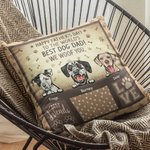 Personalizado Feliz Día del Padre Perro Papá Al Mundo Te Guau Funda Almohada Arrojadiza Regalos para Él para Amante de las Mascotas Amante de los Perr