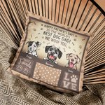 Personalizado Feliz Día del Padre Perro Papá Al Mundo Te Guau Funda Almohada Arrojadiza Regalos para Él para Amante de las Mascotas Amante de los Perr