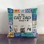 Henkilökohtainen kissa isä tai kissa äiti Syö pelata rakkaus kissa rakastaja heittää tyynyn kansi lahja isä äiti sohva sisustus